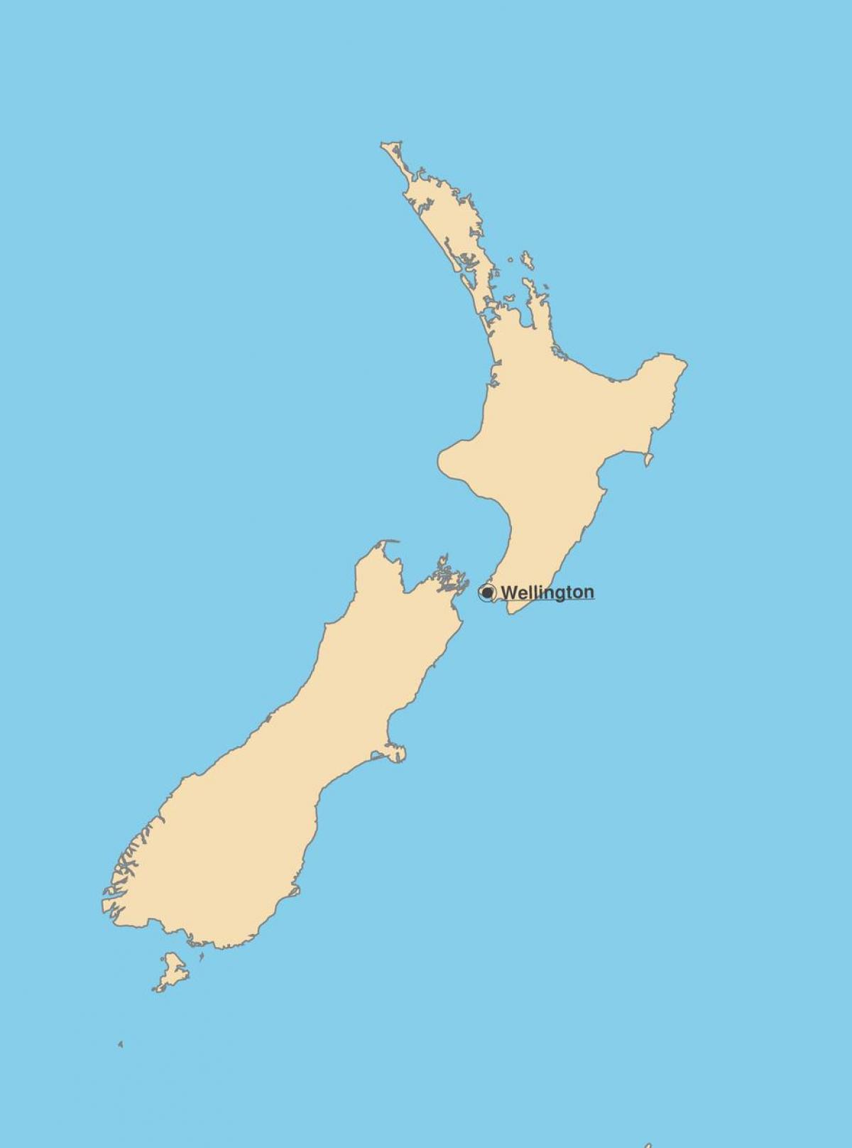 карта столицы Новой Зеландии