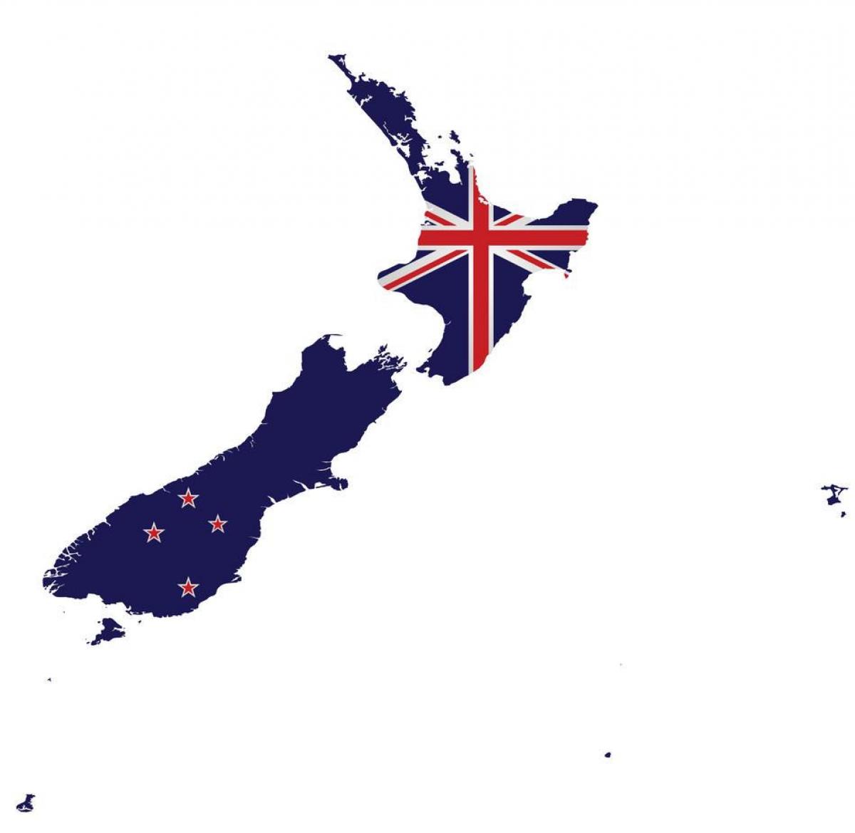 Карта новозеландского флага